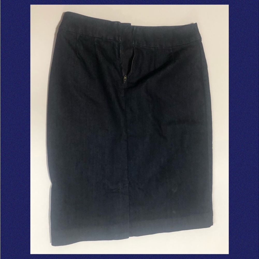 Coldwater Creek dark denim skirt